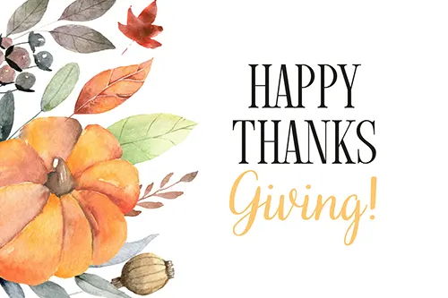 Premier Plus Electric - Happy Thanksgiving from Our Company to You
